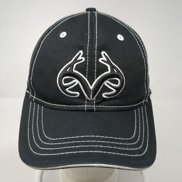 Realtree Strapback Hat Black One Size Embroidered Paramount Outdoors - Picture 2 of 10